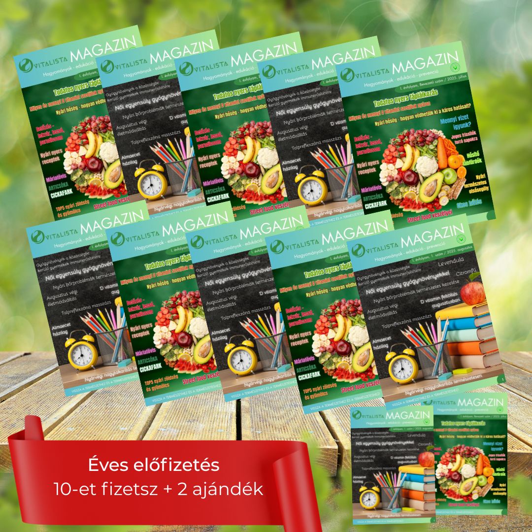 VITALISTA MAGAZIN - éves előfizetés